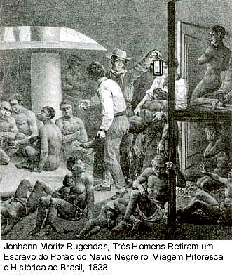 O tráfico negreiro, segundo Rugendas.