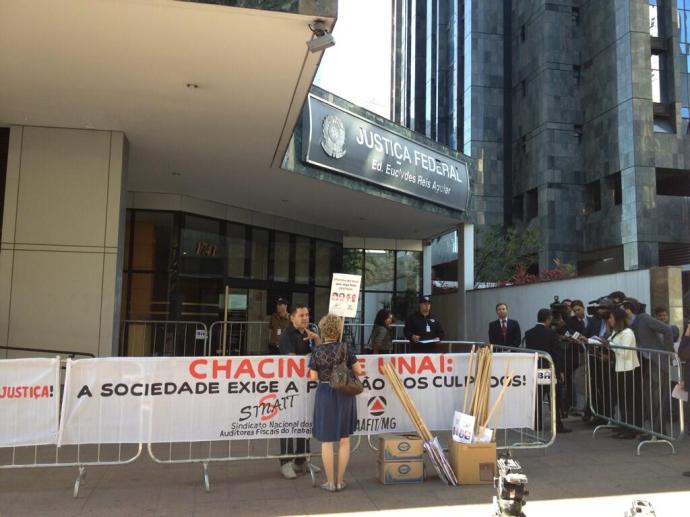 Entrada do fórum federal de Belo Horizonte