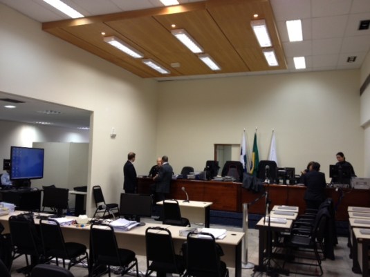 Salão do júri federal em Belo Horizonte (Chacina de Unaí), 28/ago/2013